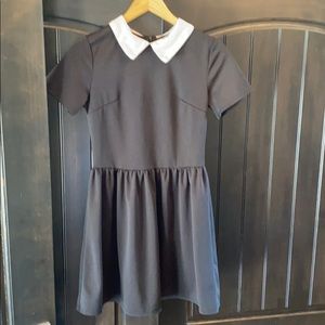 Black dress w white collar